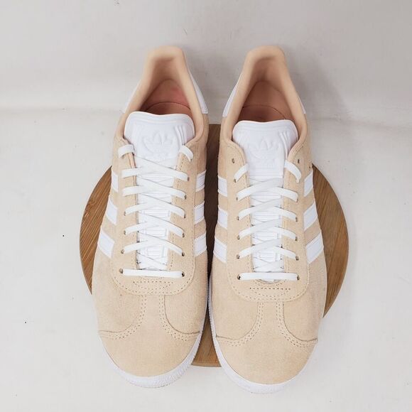 adidas Gazelle Shoes Womens 10.5 Halo Blush Suede Sneaker Lace Up Low Soccer - Picture 4 of 14